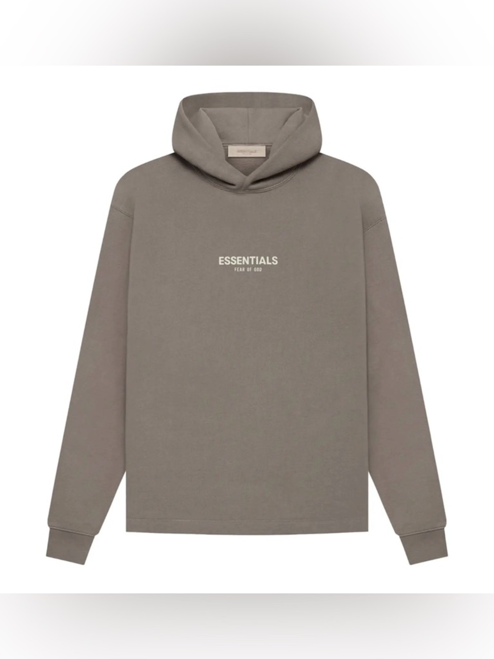 Fear of God Essentials Relaxed Hoodie Sweatshirt Taupe/Tan Size XXL EUC
